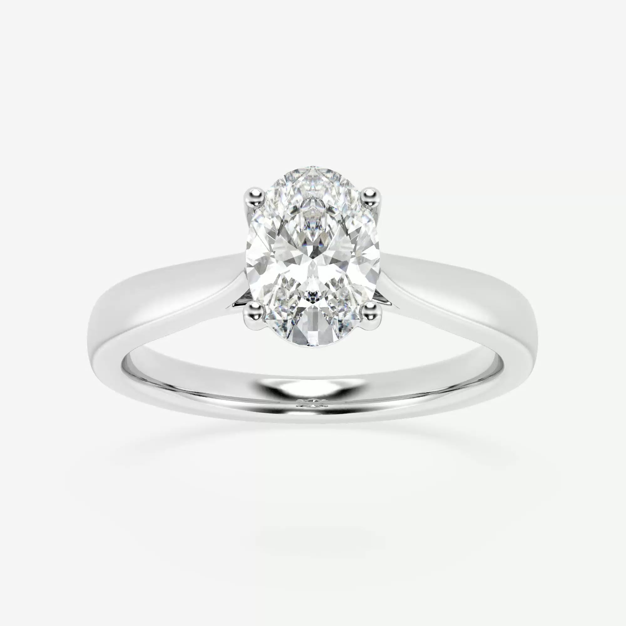 product video for 1 ctw Oval Lab Grown Diamond Trellis Solitaire Engagement Ring