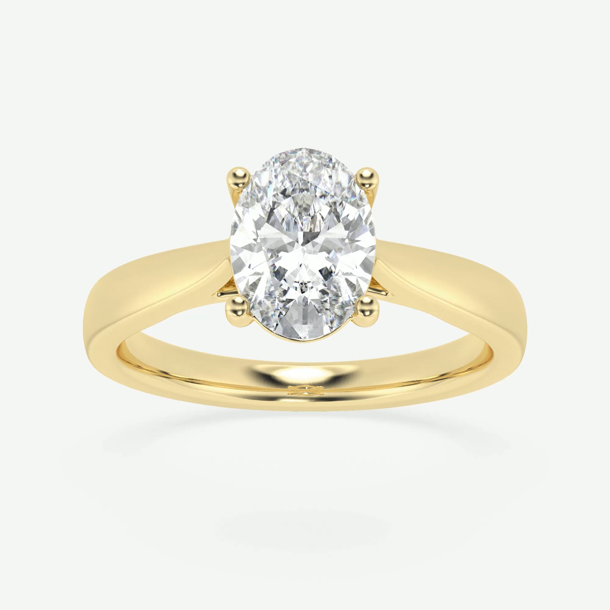 product video for 1 1/2 ctw Oval Lab Grown Diamond Trellis Solitaire Engagement Ring