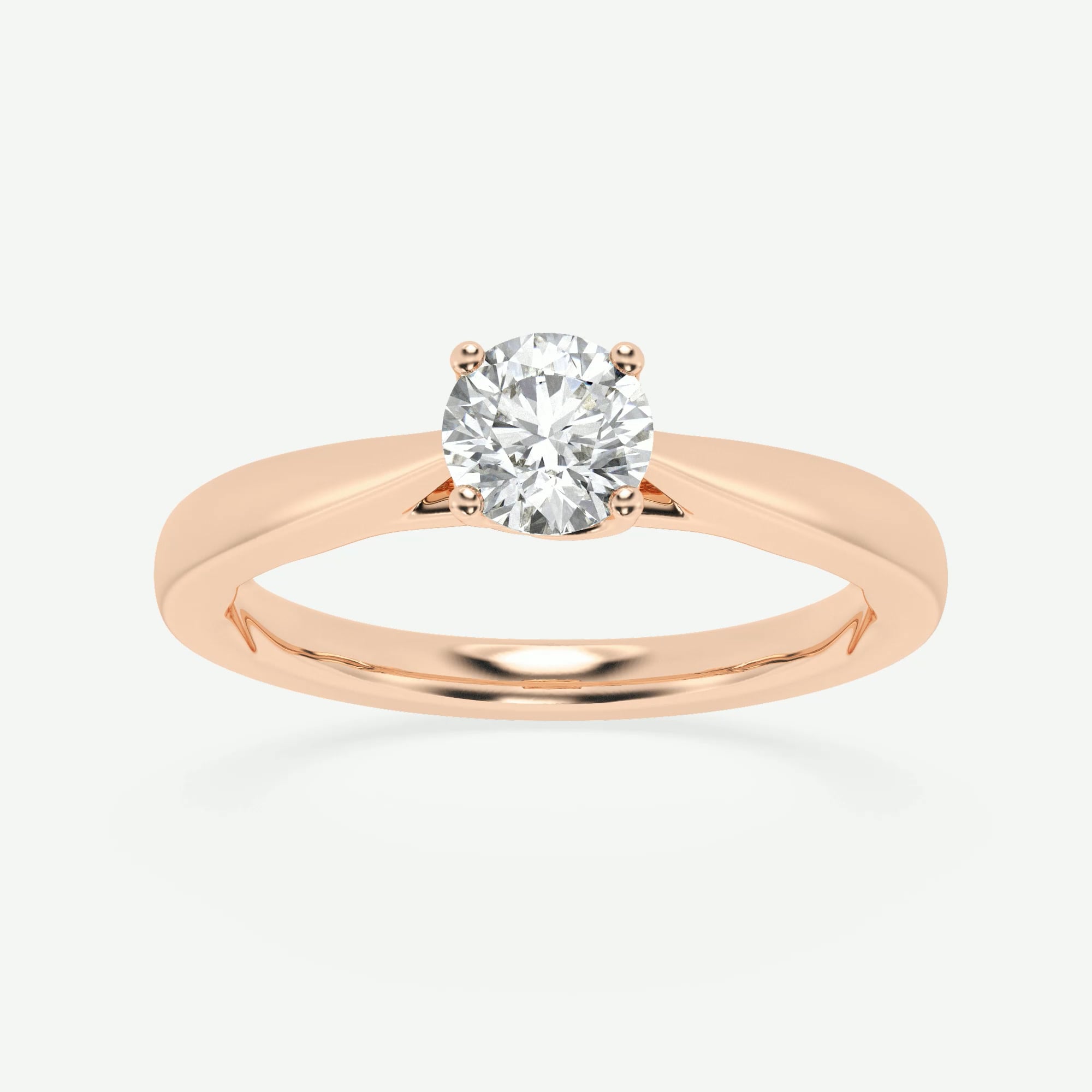 product video for 1/2 ctw Round Lab Grown Diamond Floral Solitaire Engagement Ring