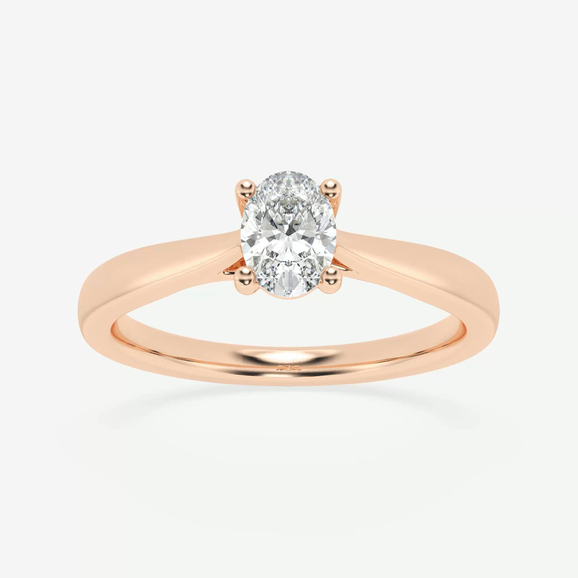 product video for 1/2 ctw Oval Lab Grown Diamond Trellis Solitaire Engagement Ring