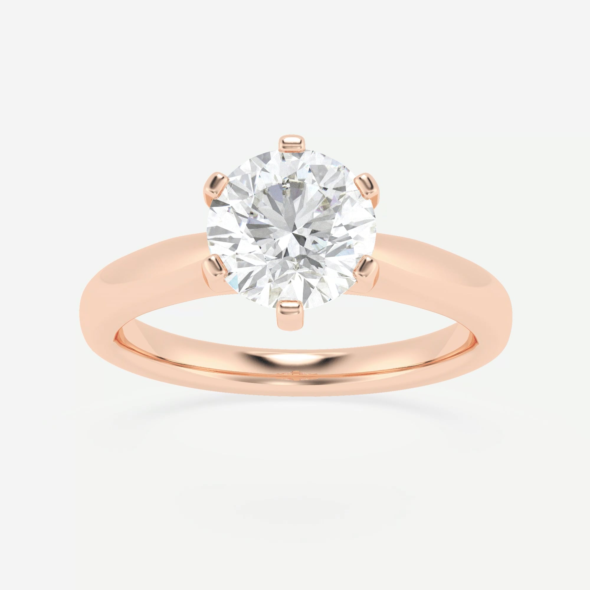 product video for 1 1/2 ctw Round Lab Grown Diamond Cathedral Six-Prong Solitaire Engagement Ring