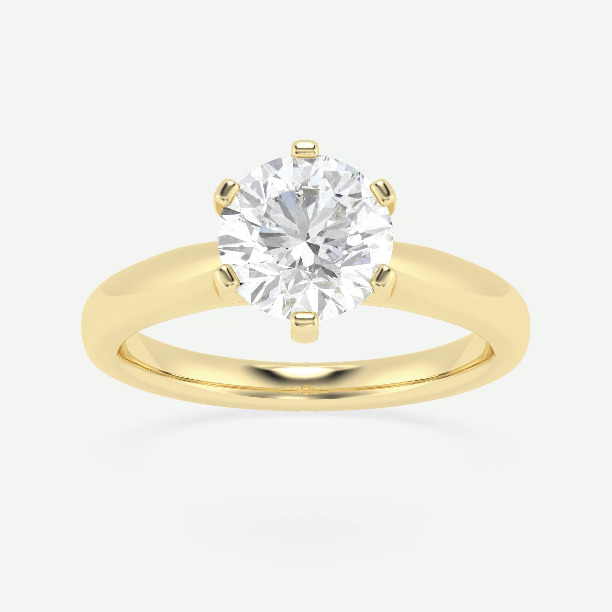 product video for 1 1/2 ctw Round Lab Grown Diamond Cathedral Six-Prong Solitaire Engagement Ring