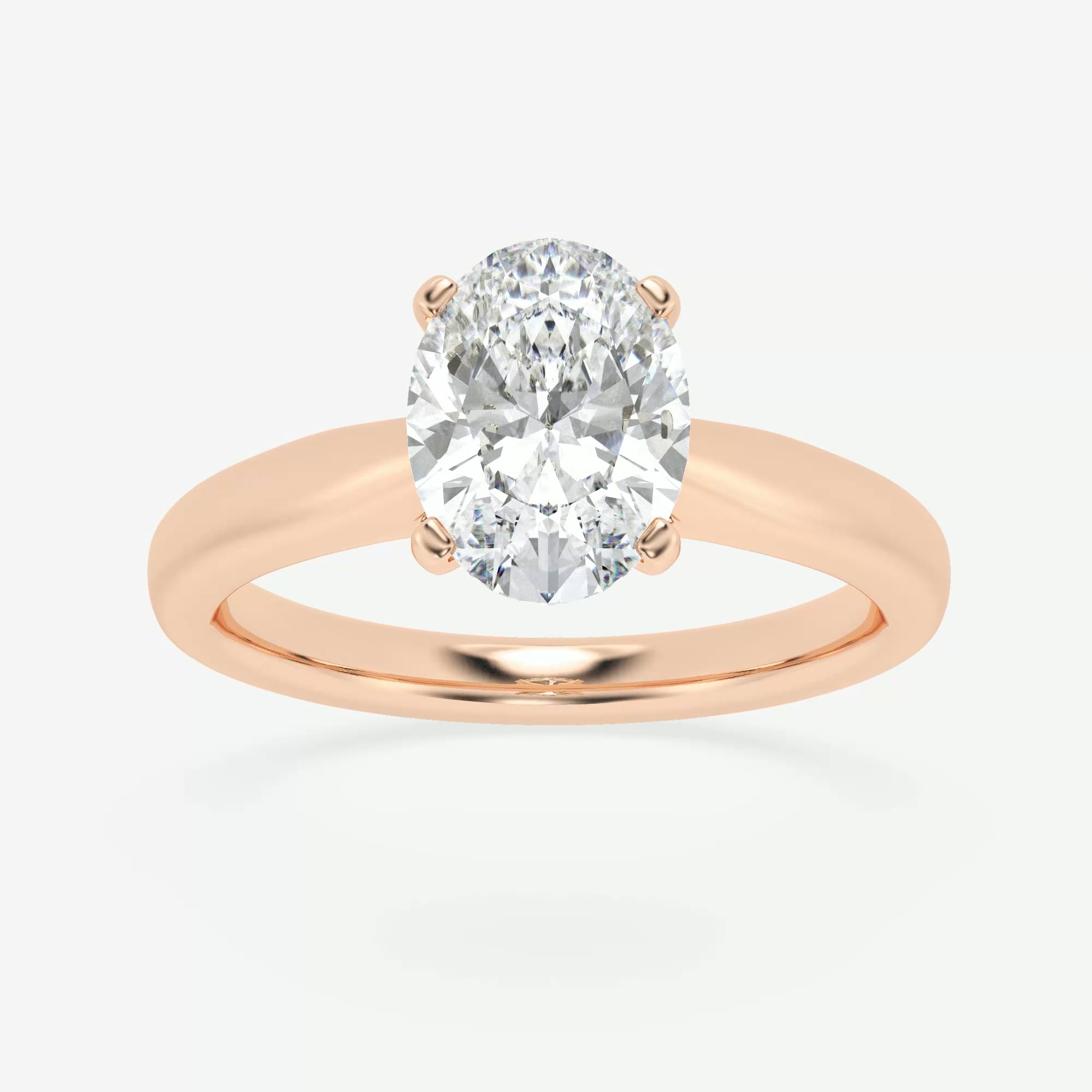 product video for 1 1/2 ctw Oval Lab Grown Diamond Cathedral Solitaire Engagement Ring