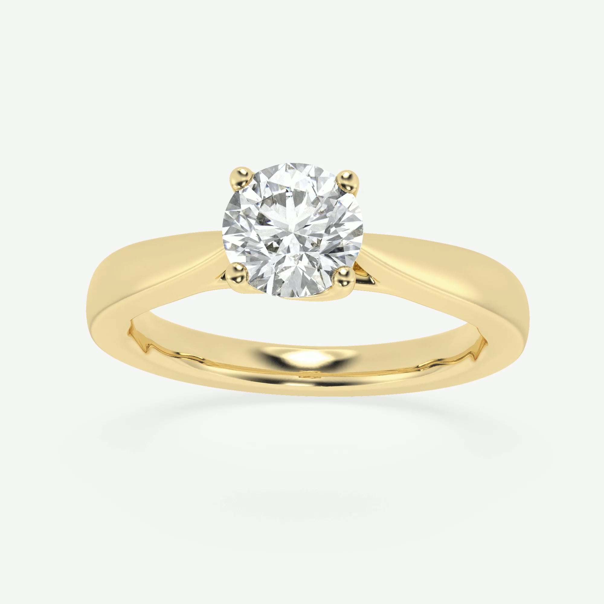 product video for 1 ctw Round Lab Grown Diamond Floral Solitaire Engagement Ring