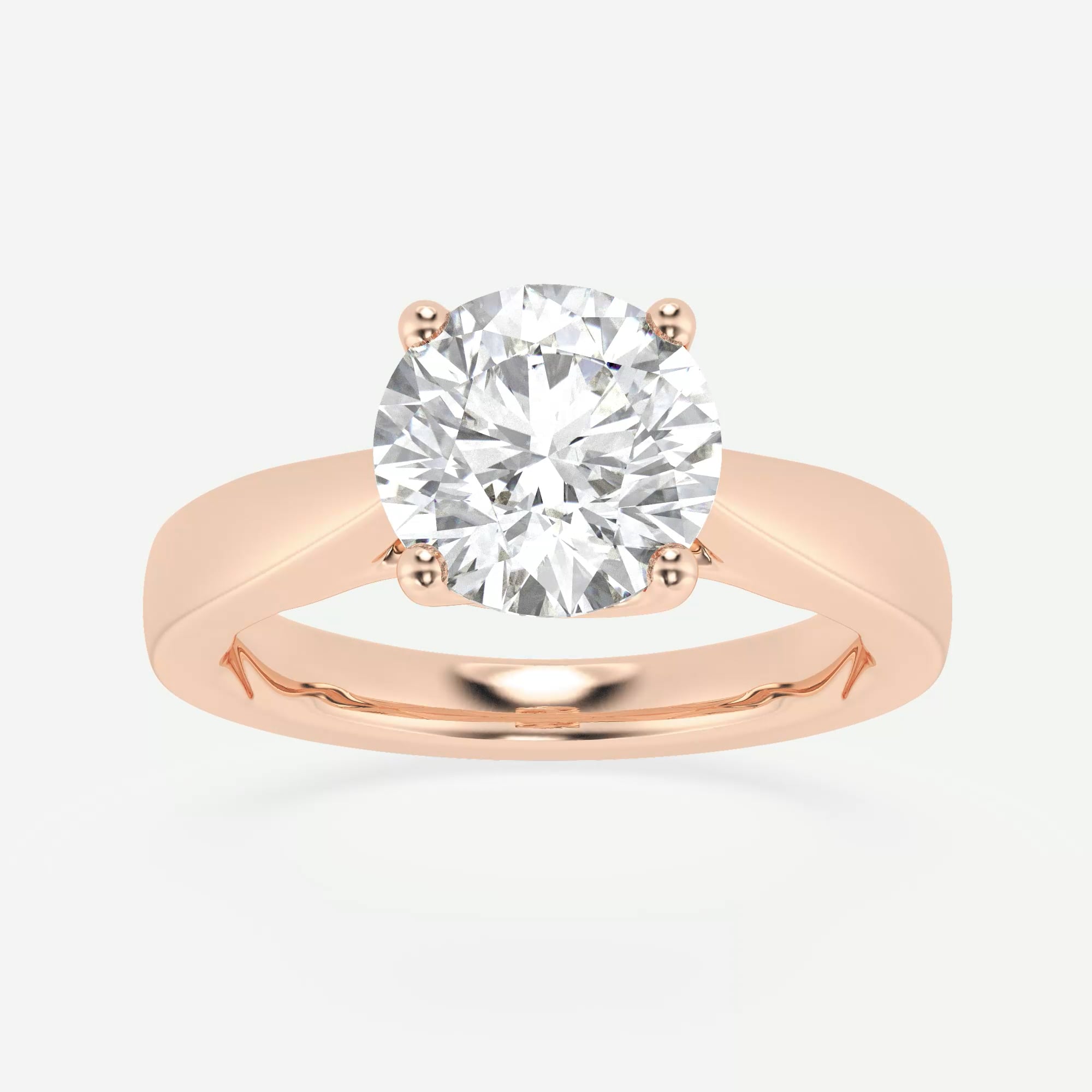 product video for 2 ctw Round Lab Grown Diamond Floral Solitaire Engagement Ring