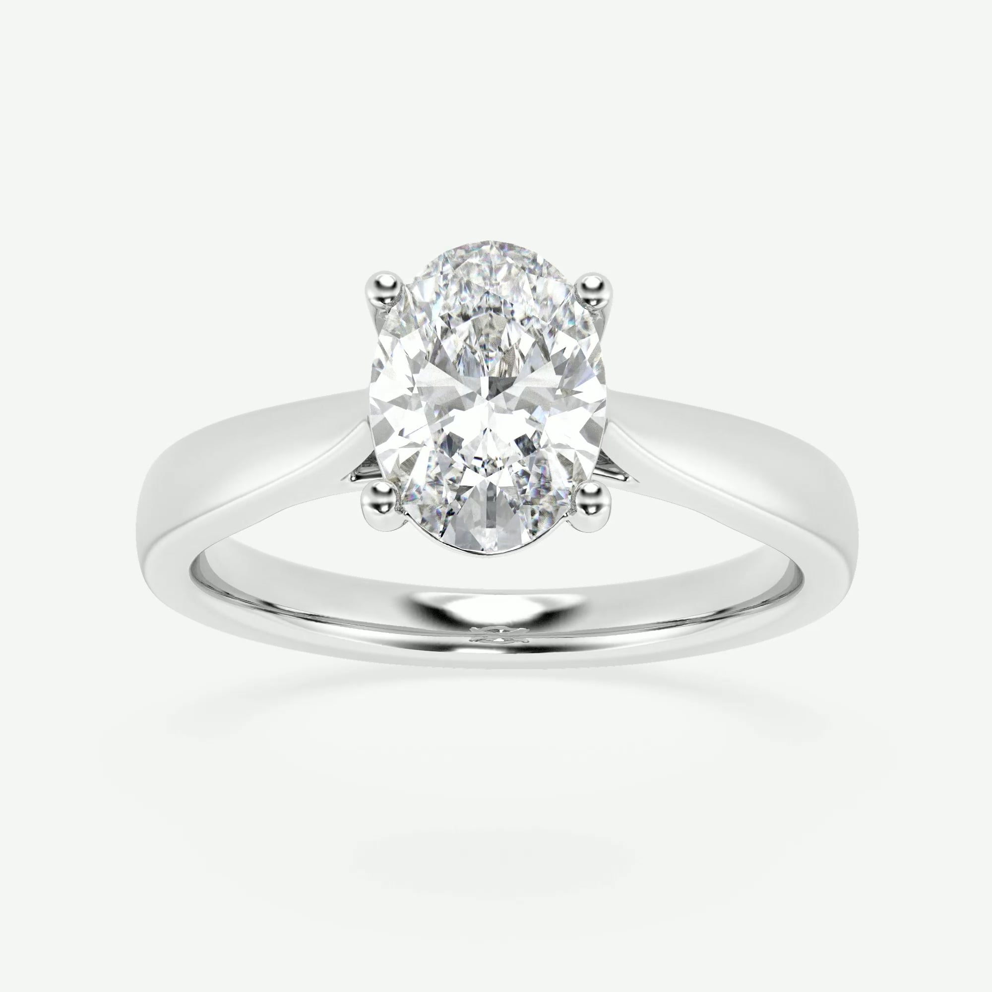product video for 1 1/2 ctw Oval Lab Grown Diamond Trellis Solitaire Engagement Ring