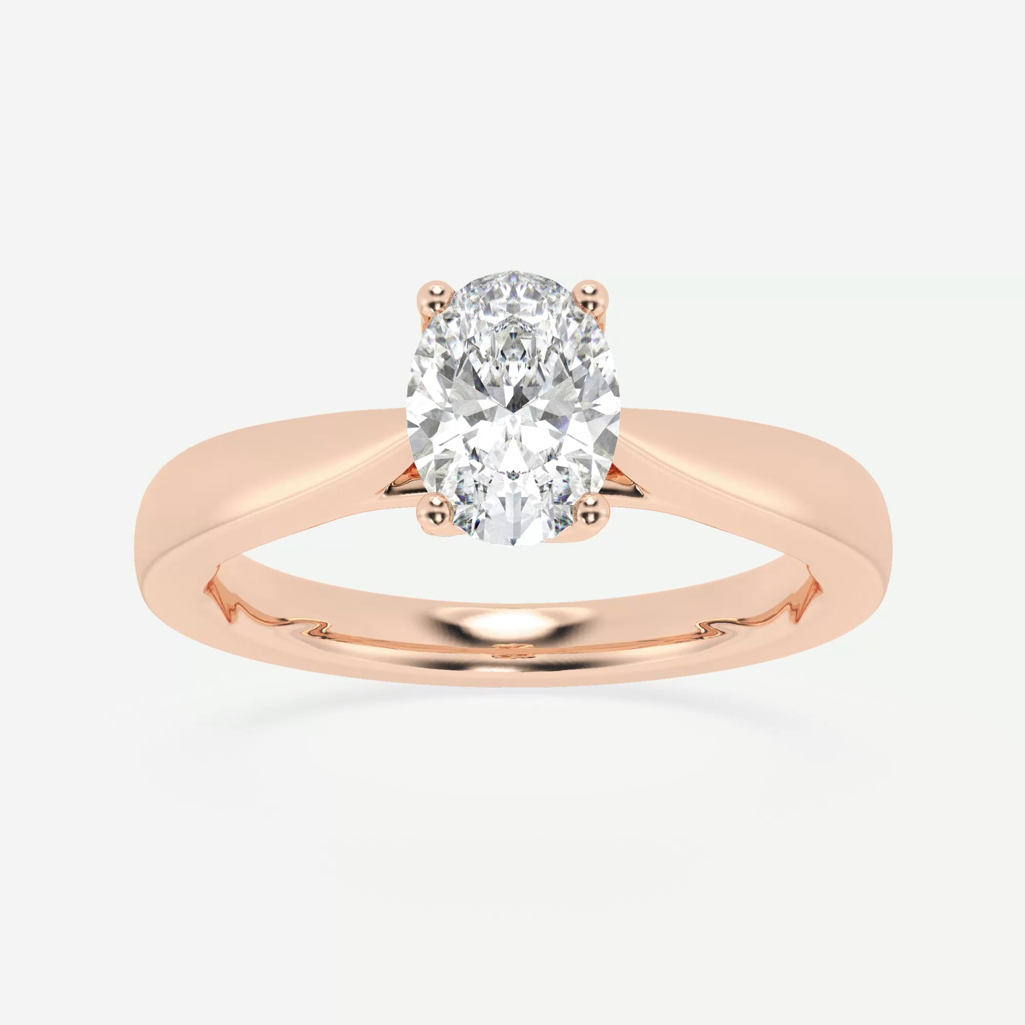 product video for 1 ctw Oval Lab Grown Diamond Floral Solitaire Engagement Ring
