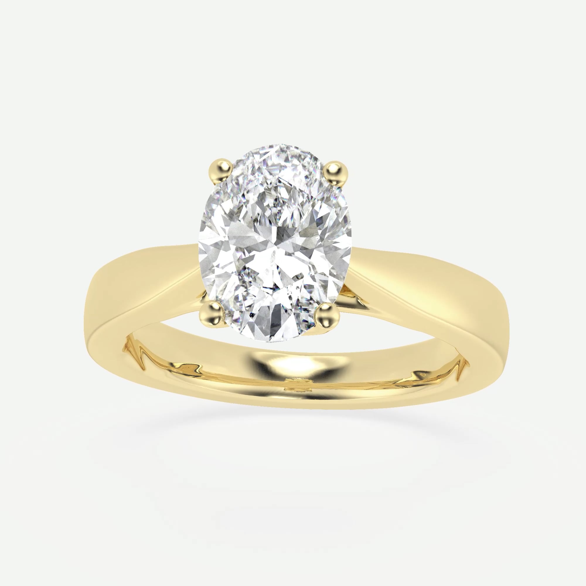 product video for 2 ctw Oval Lab Grown Diamond Floral Solitaire Engagement Ring