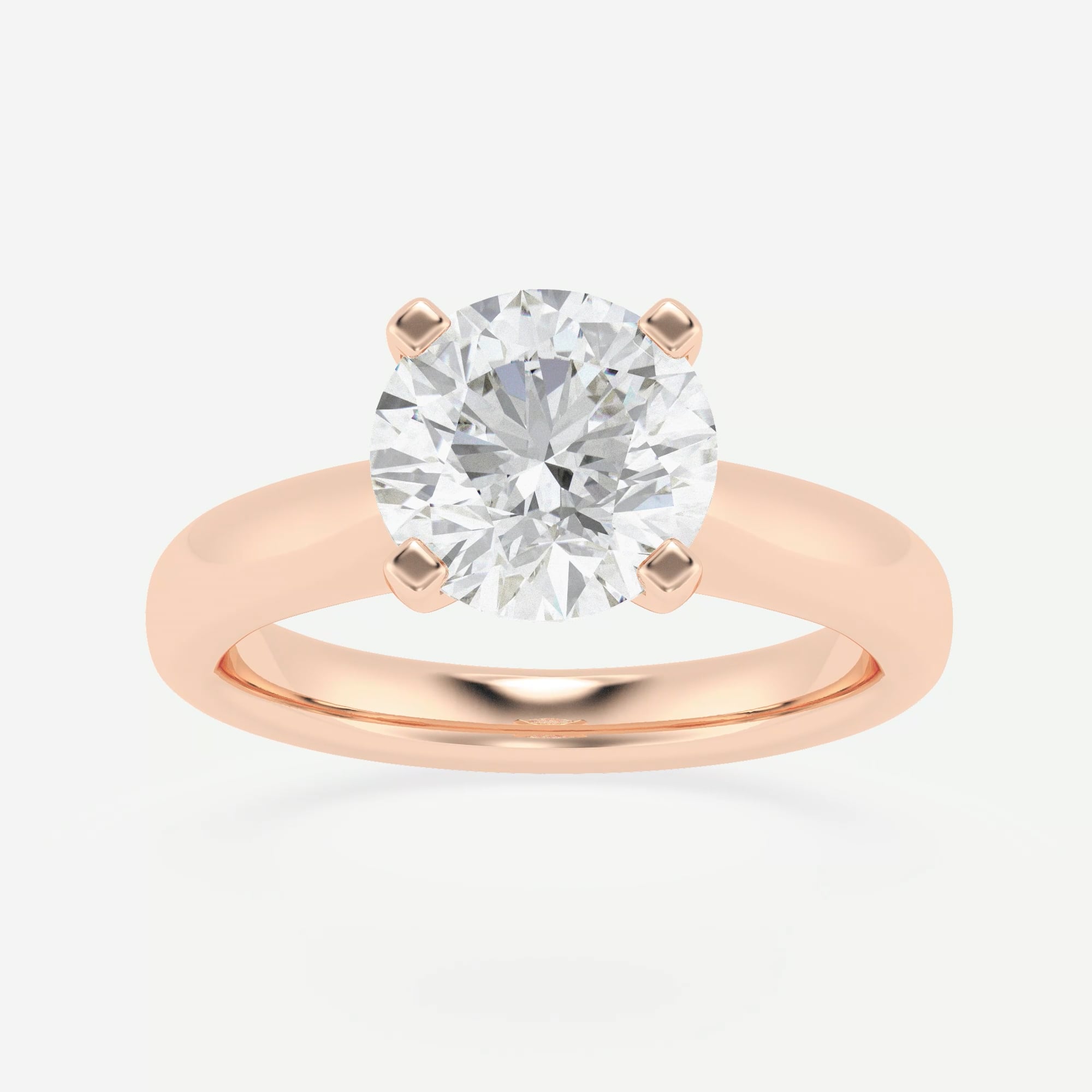 product video for 2 ctw Round Lab Grown Diamond Cathedral Solitaire Engagement Ring