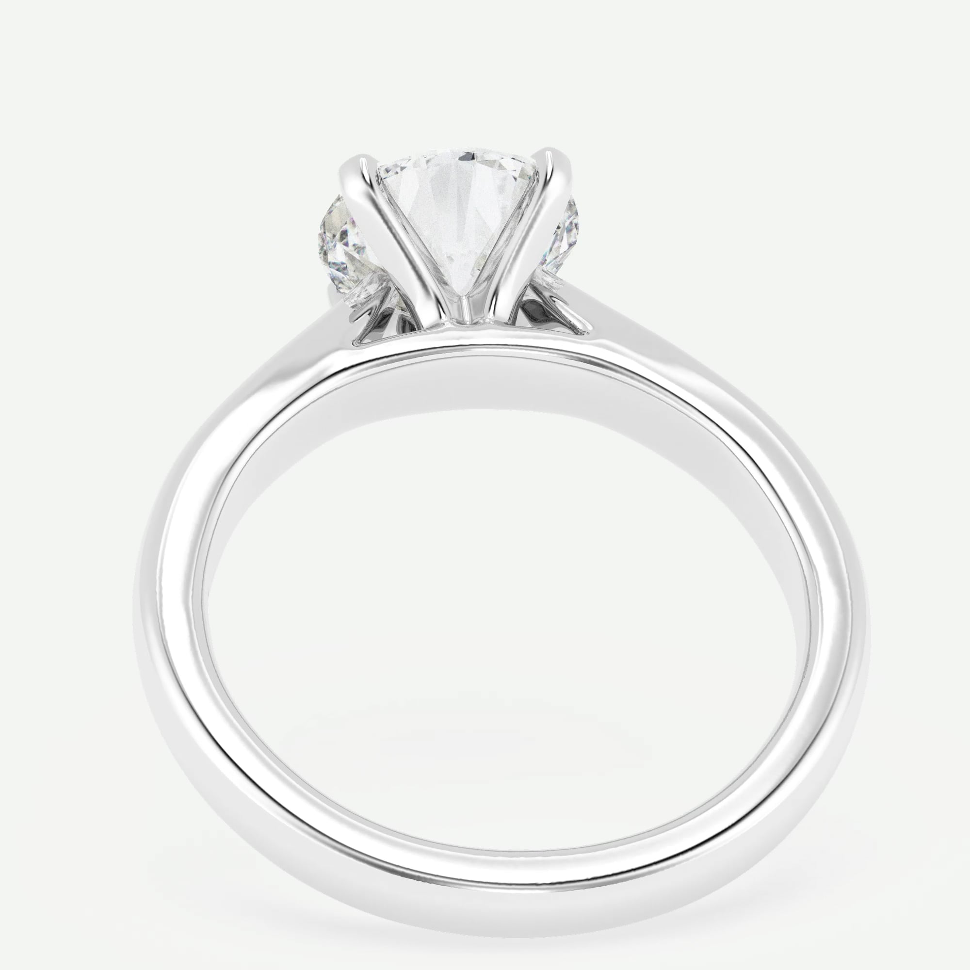 product video for 1 1/2 ctw Round Lab Grown Diamond Cathedral Solitaire Engagement Ring