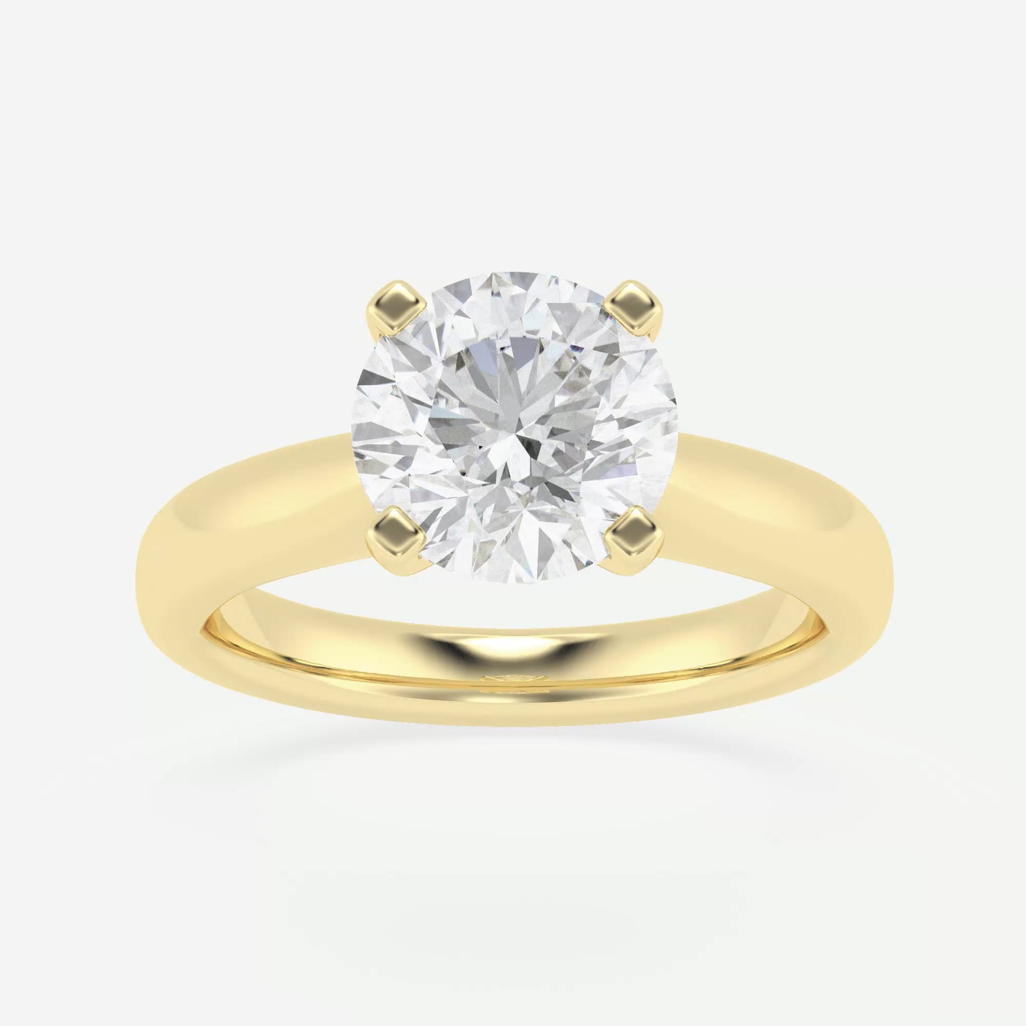 product video for 2 ctw Round Lab Grown Diamond Cathedral Solitaire Engagement Ring