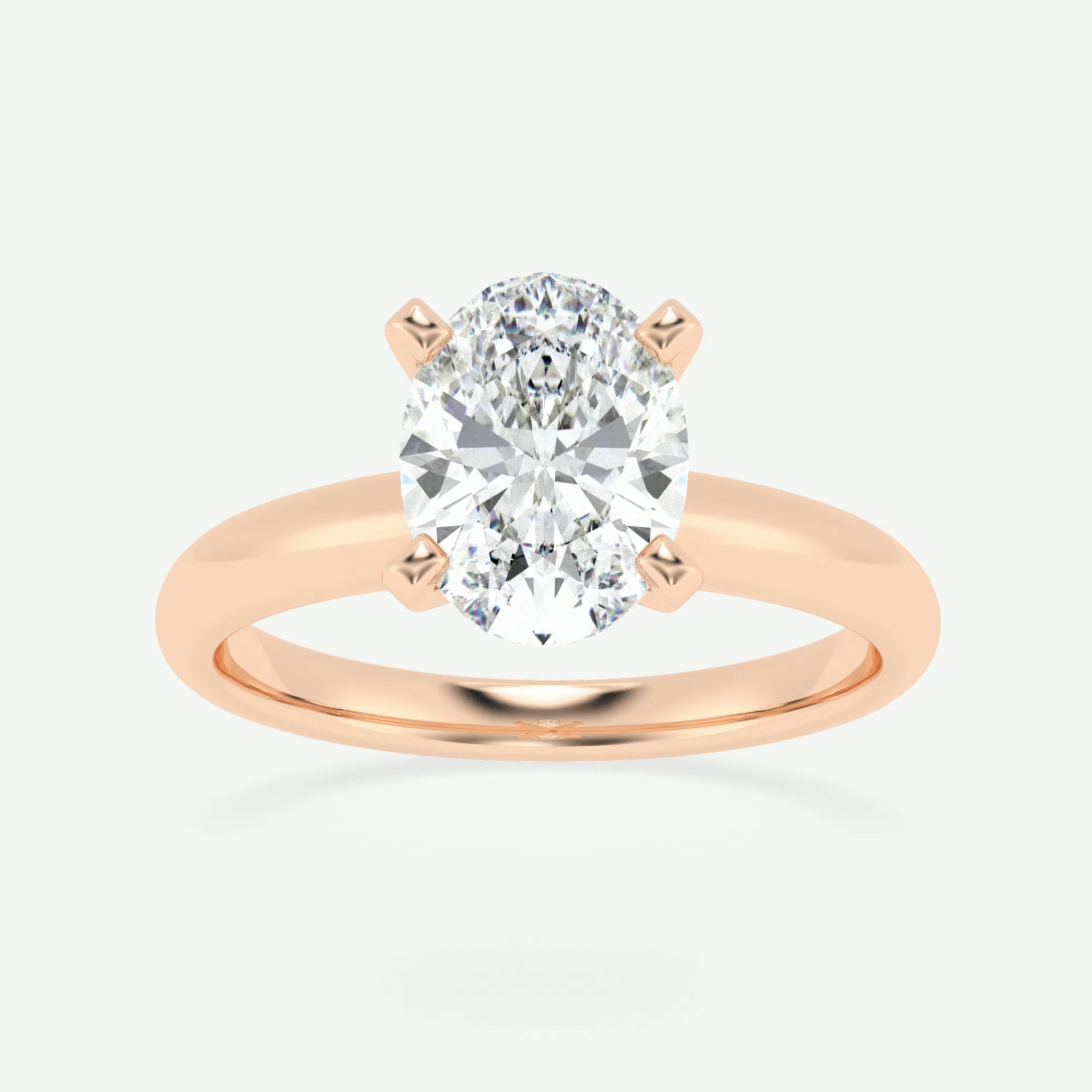 product video for 2 ctw Oval Lab Grown Diamond Classic Solitaire Engagement Ring