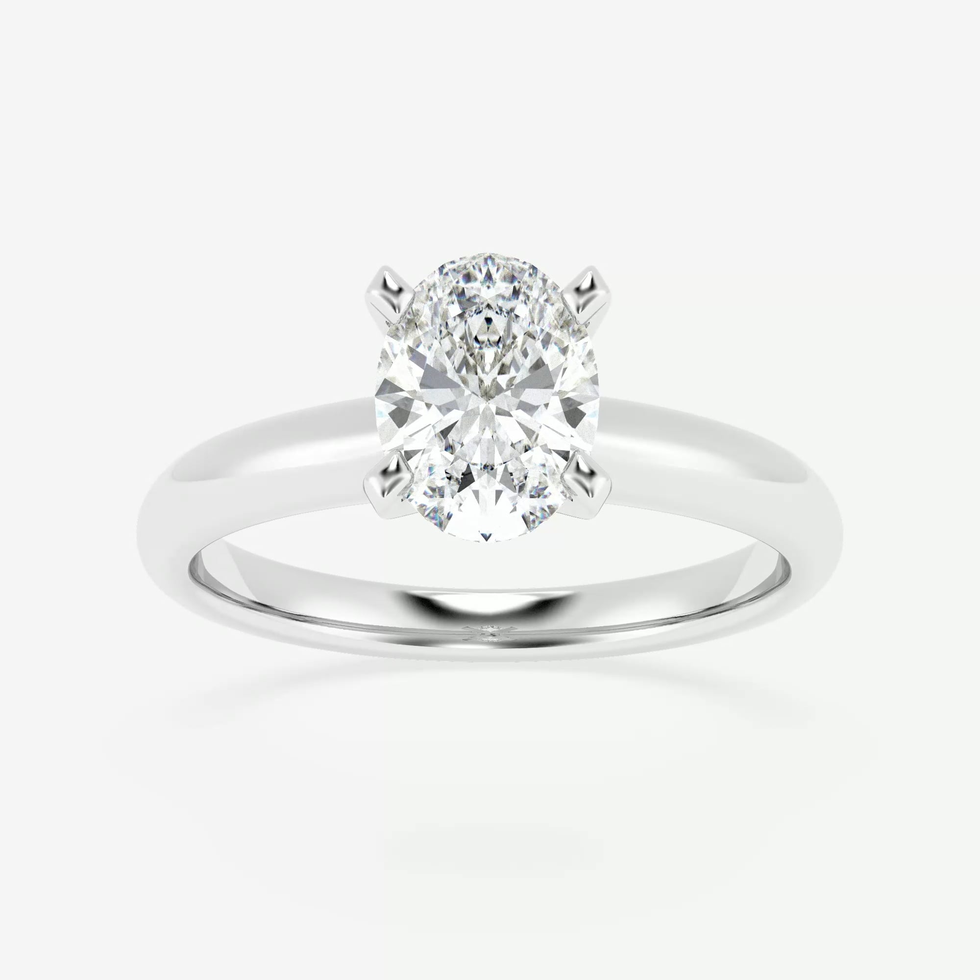product video for 1 1/2 ctw Oval Lab Grown Diamond Classic Solitaire Engagement Ring