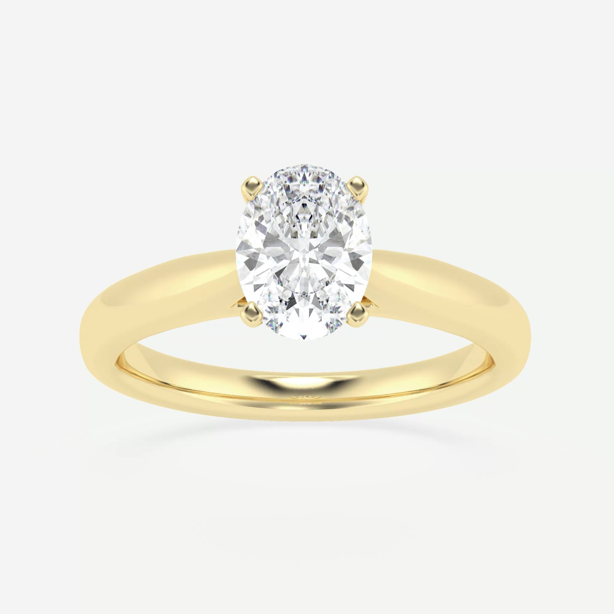 product video for 1 ctw Oval Lab Grown Diamond Cathedral Solitaire Engagement Ring