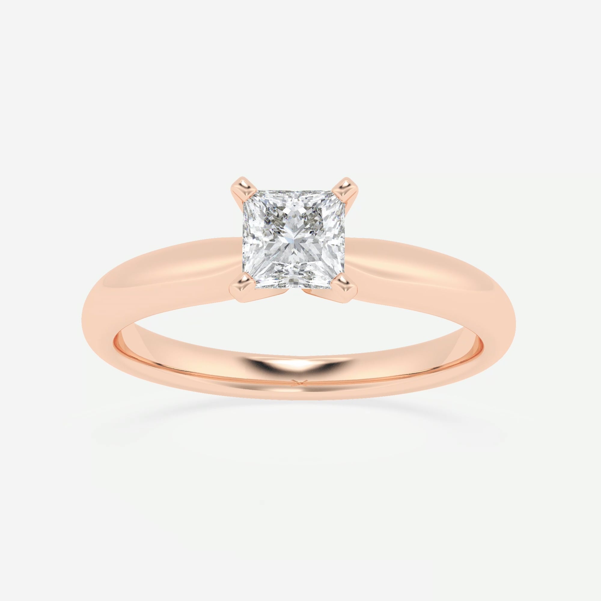 product video for 1/2 ctw Princess Lab Grown Diamond Classic Solitaire Engagement Ring