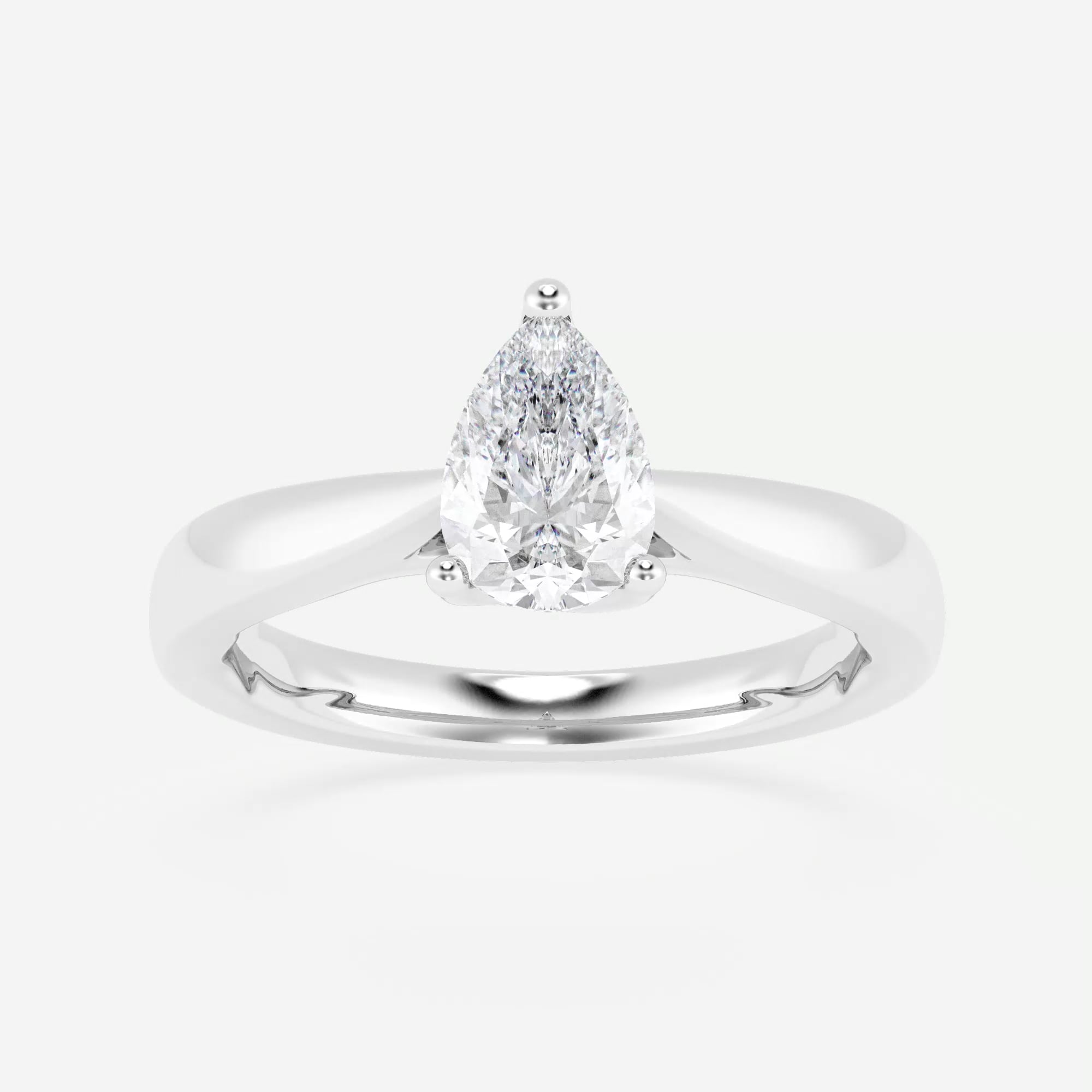 product video for 1 ctw Pear Lab Grown Diamond Floral Solitaire Engagement Ring