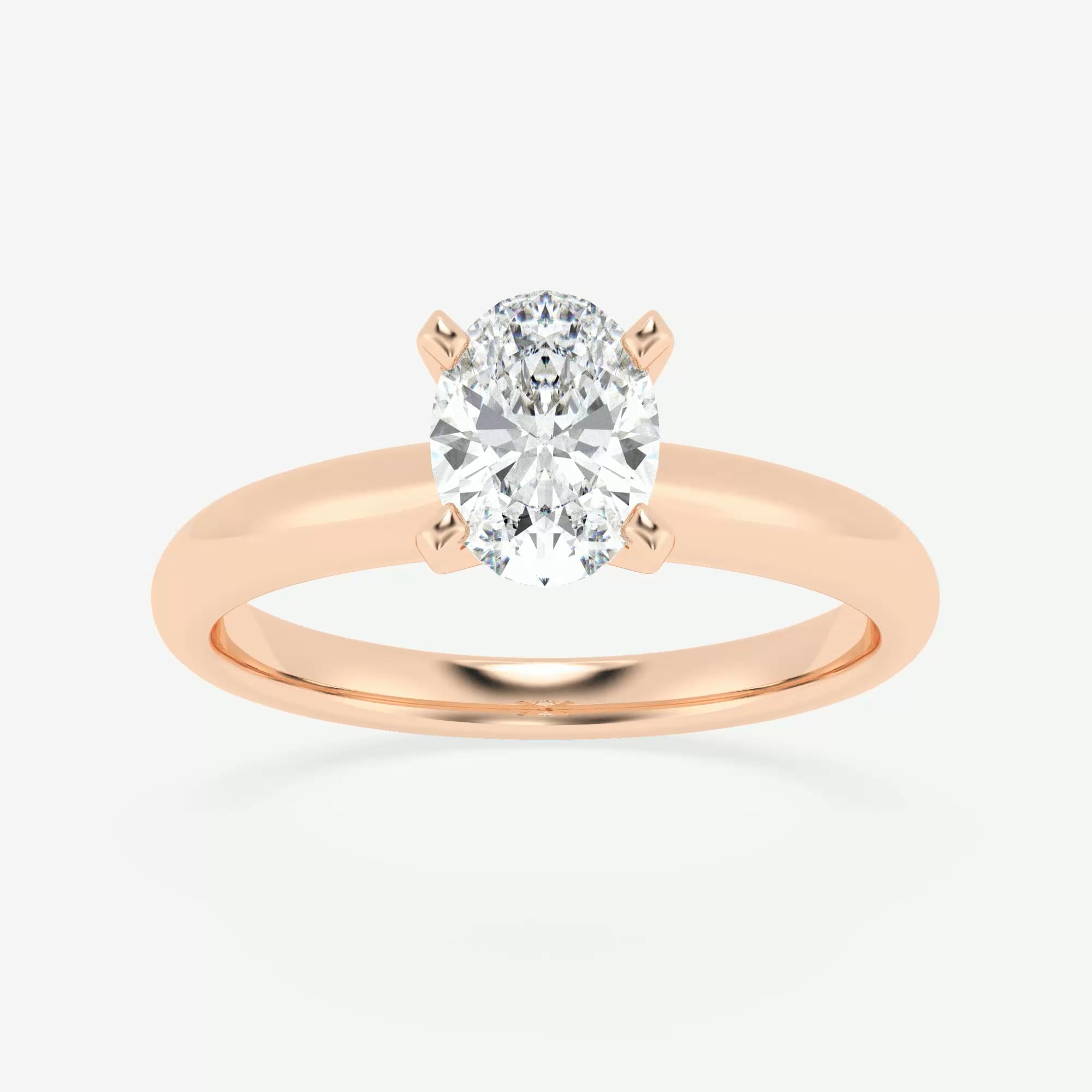 product video for 1 ctw Oval Lab Grown Diamond Classic Solitaire Engagement Ring