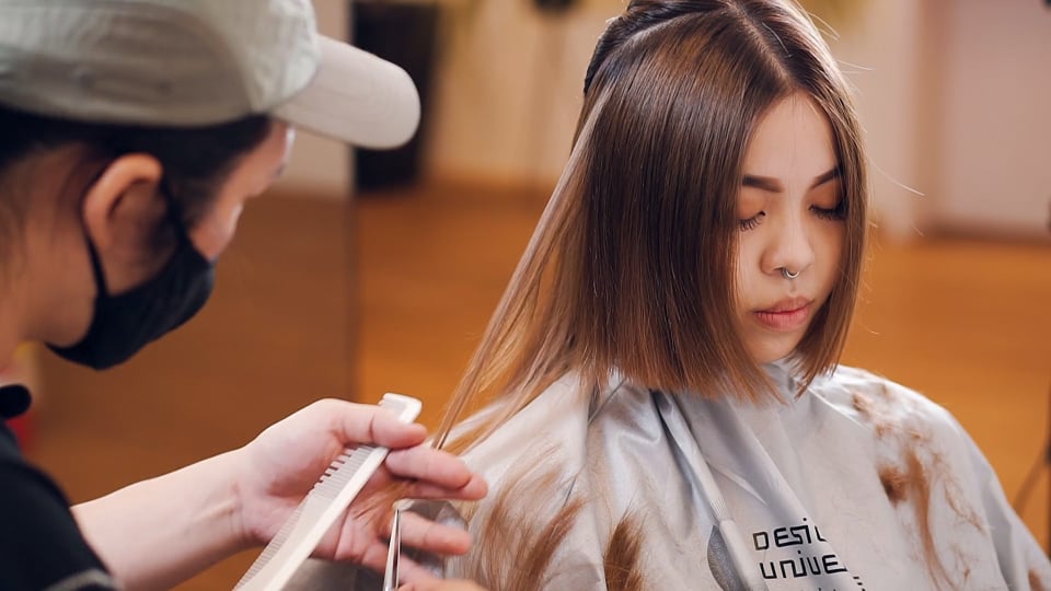 日韓混和狼剪 長髪