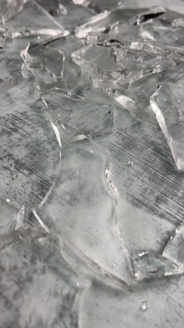 SFX Fake Shattered Rubber Glass. Suitable for Film, Tv or Stage