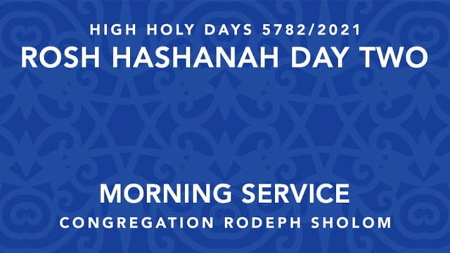 Rosh Hashanah Day Two | Morning Service
