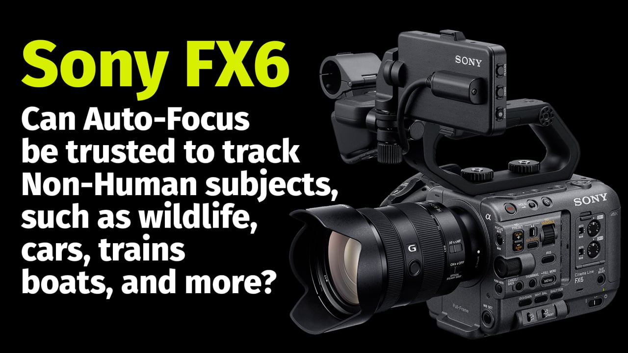 Sony FX6:  Can Auto-Focus be trusted to track Non-Human subjects?