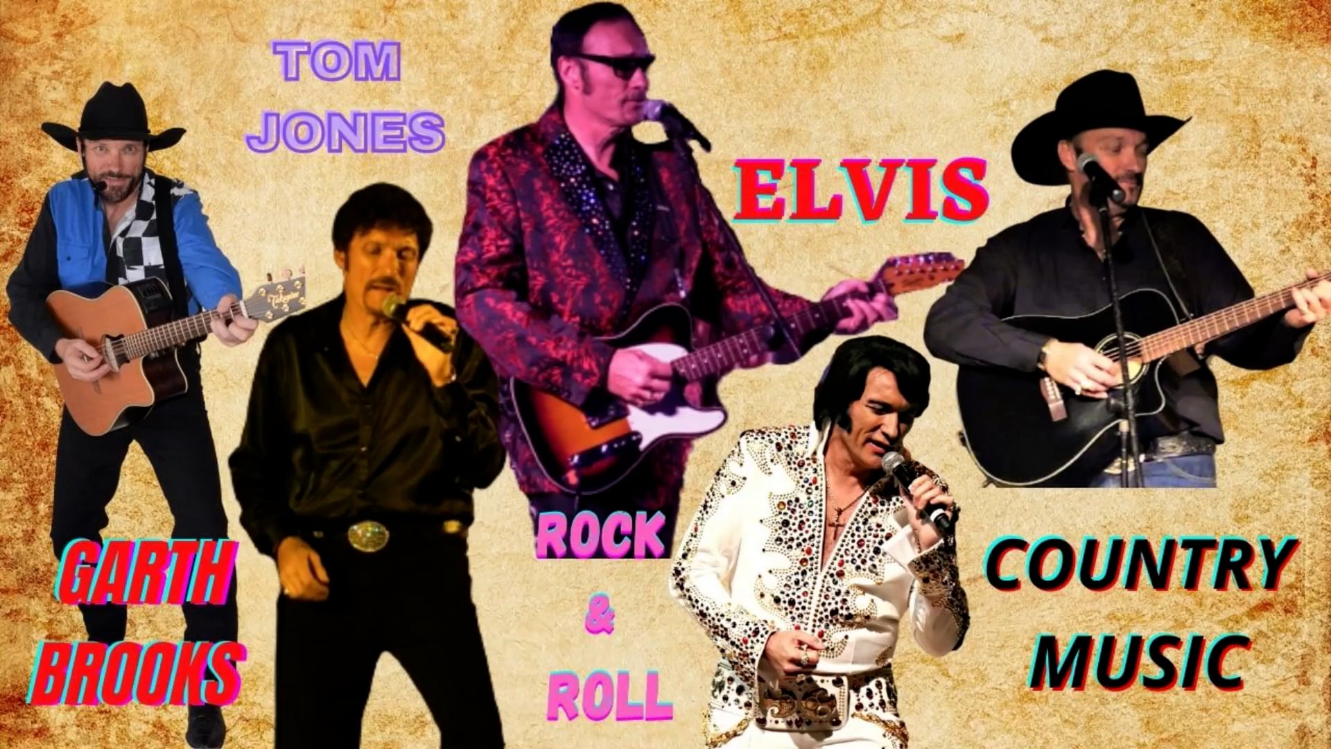 Promotional video thumbnail 1 for Garth Brooks, Elvis & Tom Jones Impersonator, Jeff Gordon