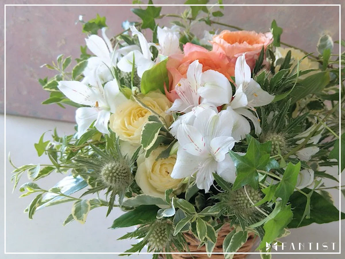 1回完結レッスン】基本のラウンドバスケットアレンジの作り方 | FANTIST