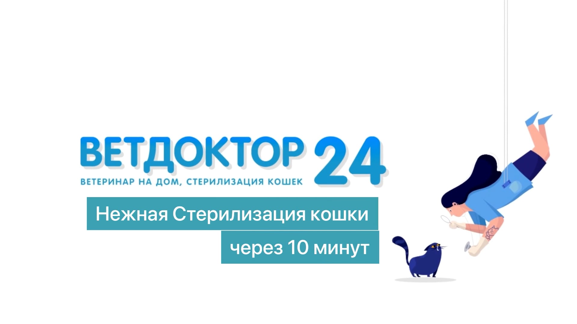 Через 10 хвилин після Нежной стерилізації кішки на дому Київ