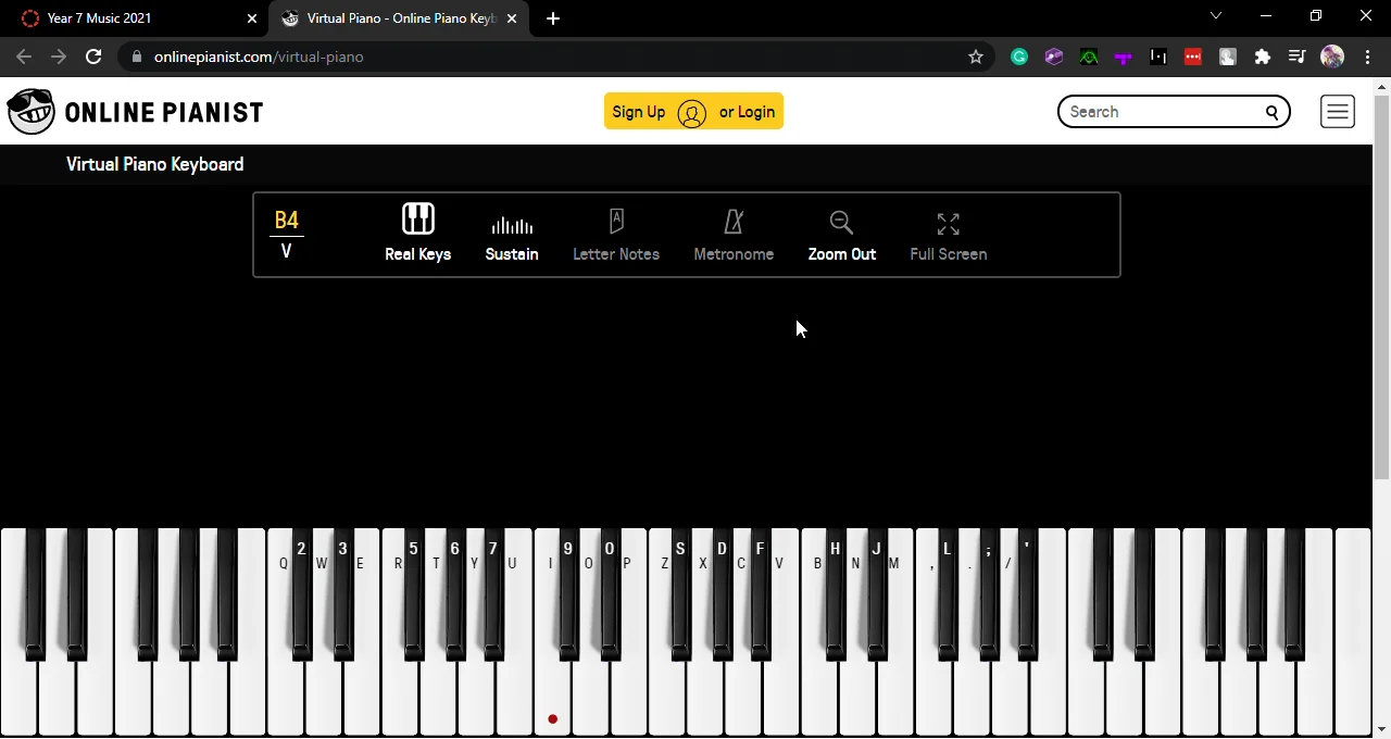 Virtual Piano - Online Piano Keyboard _ OnlinePianist - Google