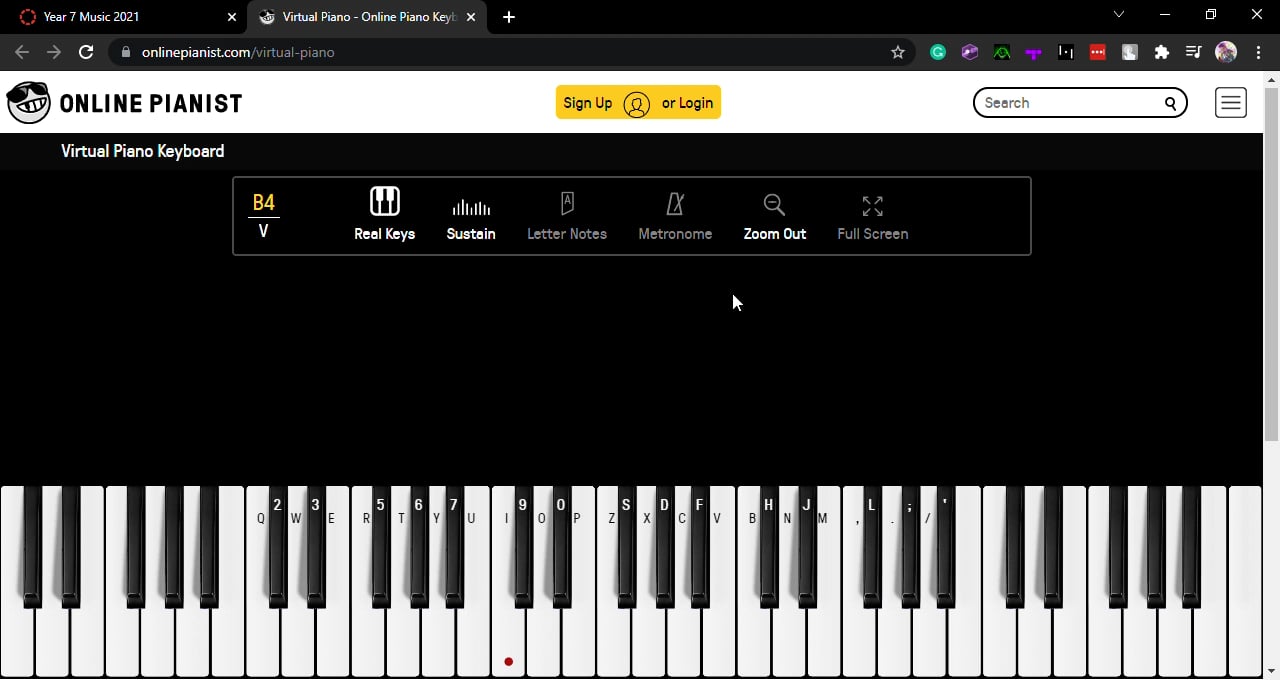 Virtual Piano - Online Piano Keyboard _ OnlinePianist - Google