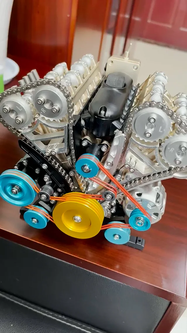 Teching V8 Mechanical Metal Assembly DIY Car Engine Model, 56 OFF