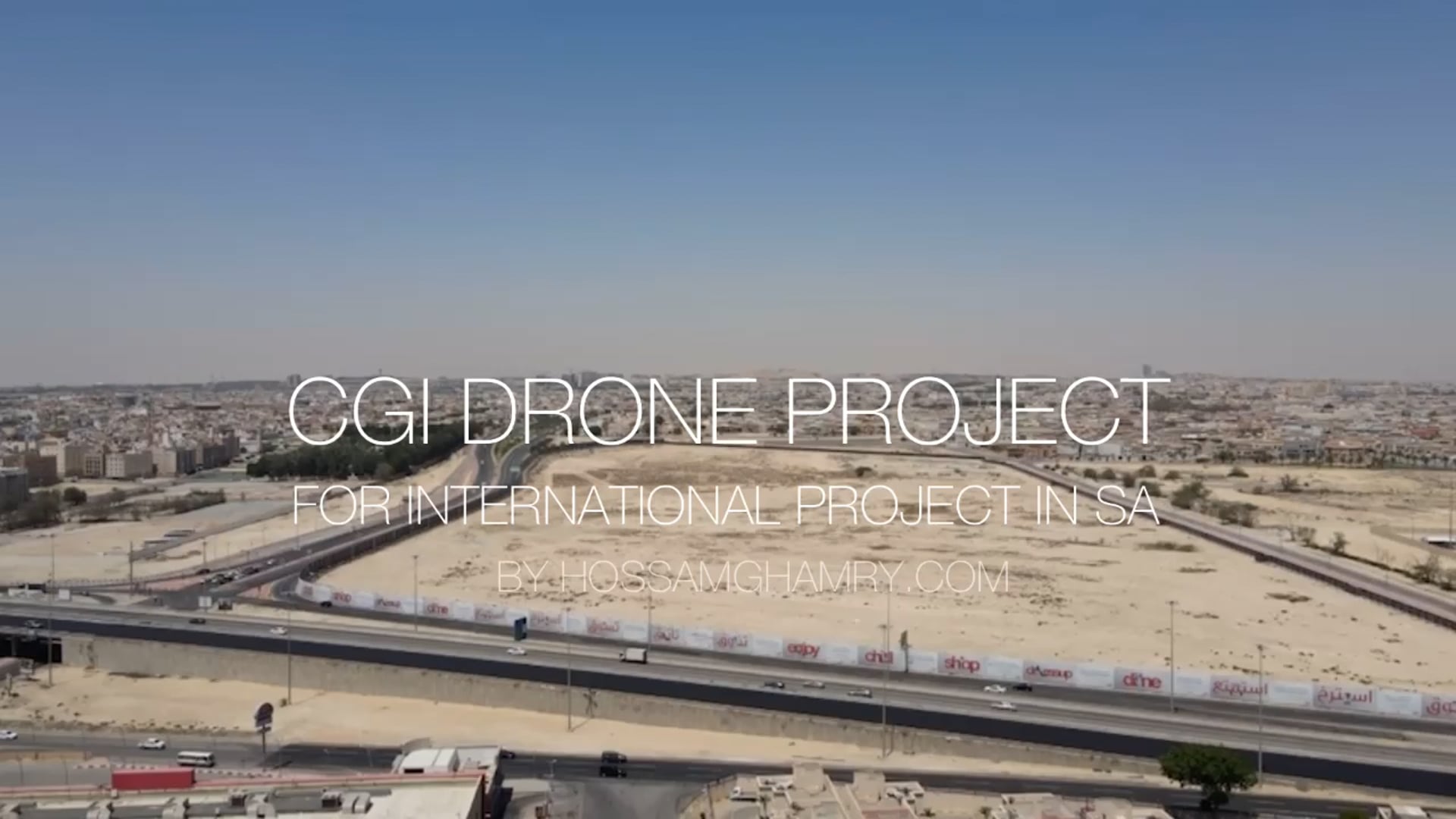 CGI drone video shots