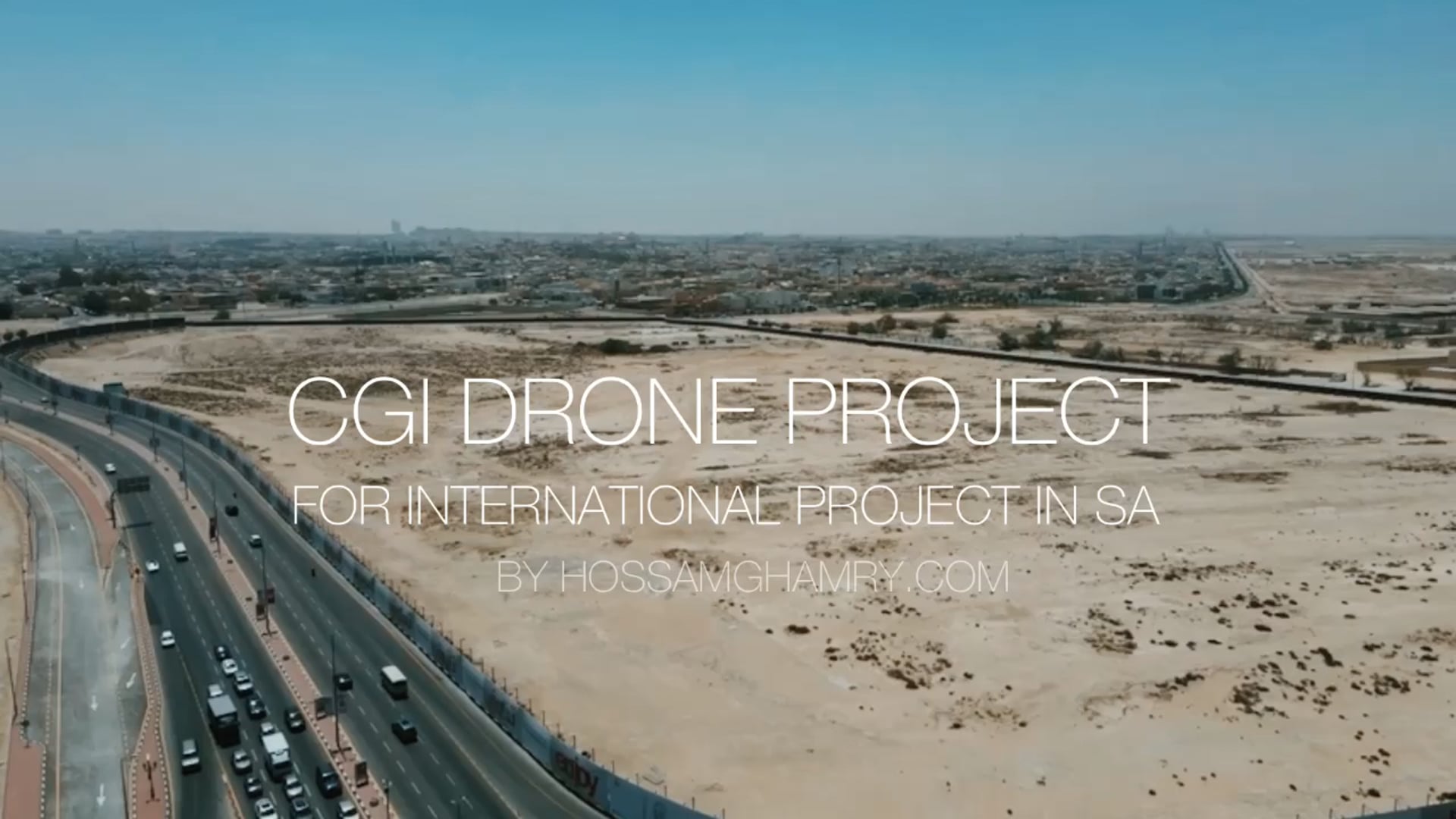 CGI drone video shots