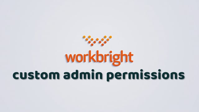 Customizable Admin Permissions Training