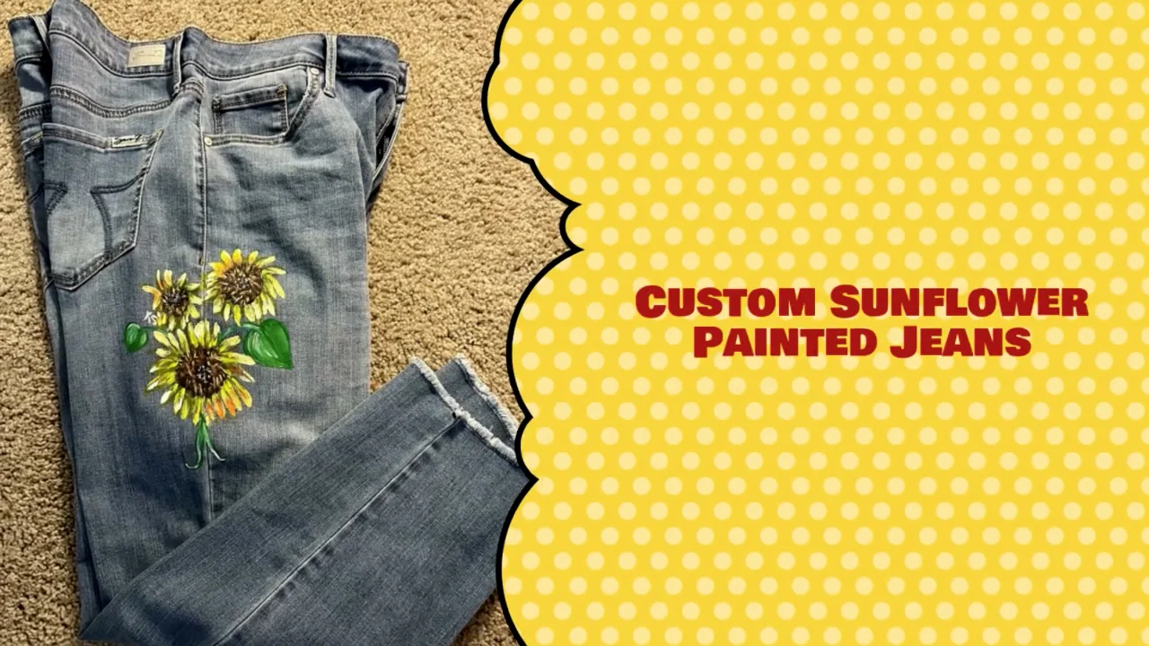 Sunflower 2024 painted jeans