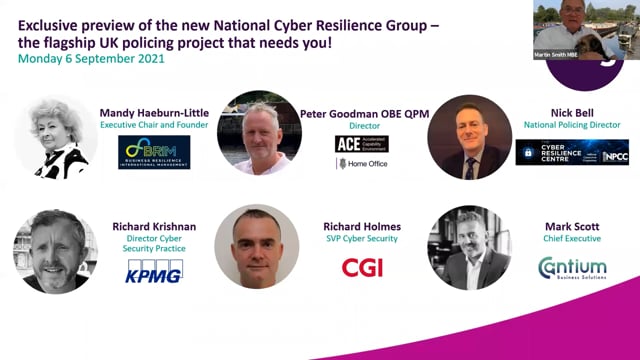 Monday 6 September 2021 - Exclusive preview of the new National Cyber Resilience Group flagship UK policing project