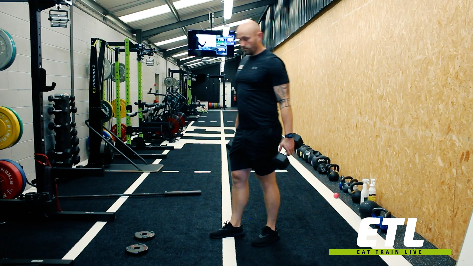 DB/KB Toe Raised RDL on Vimeo