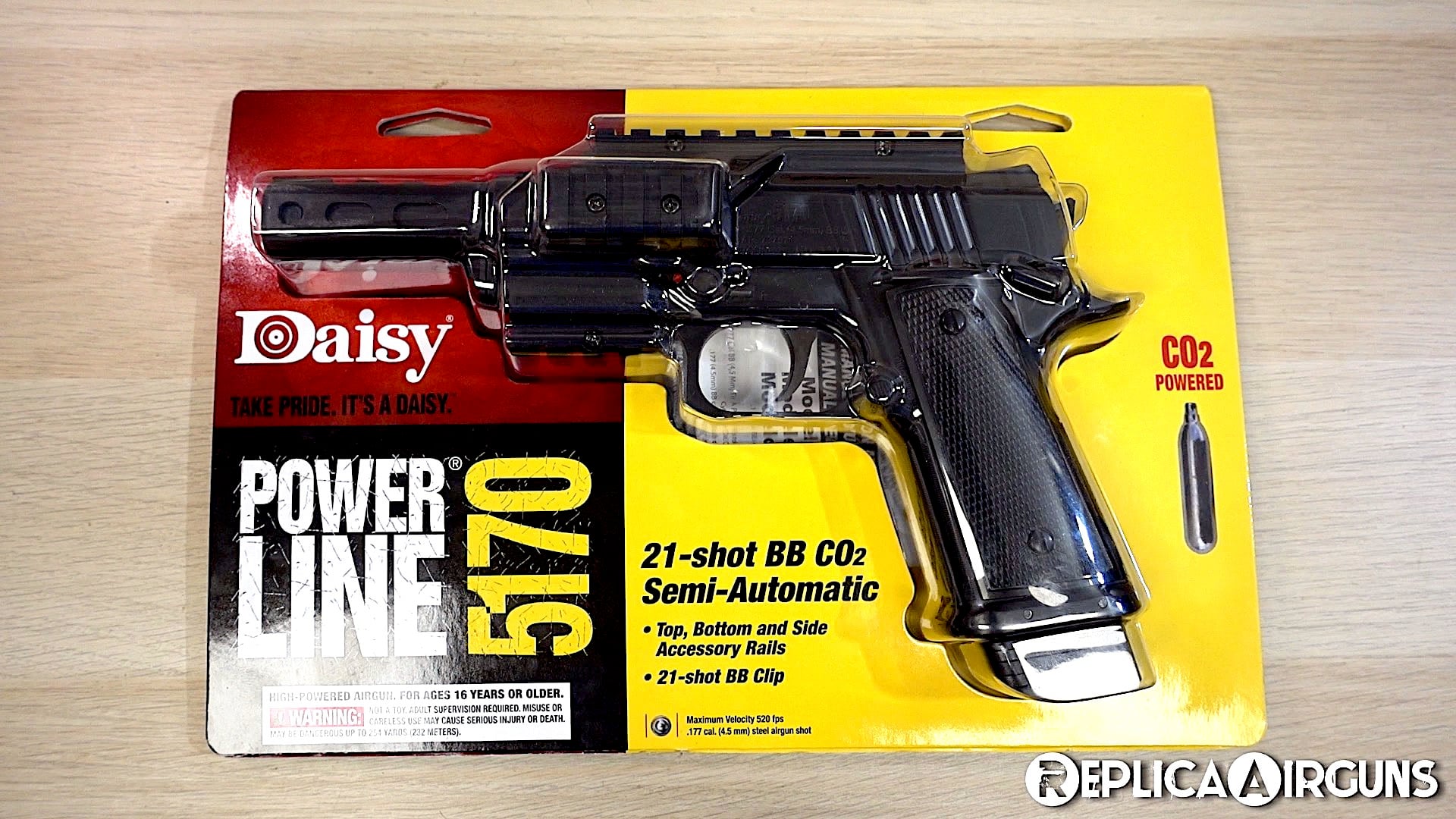 Daisy Powerline 5170 CO2 BB Pistol Table Top Review