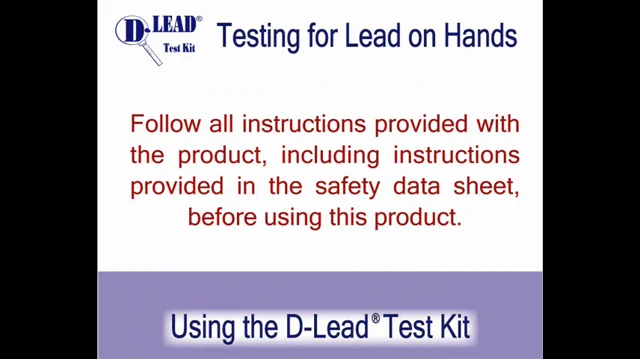 Fiberlock LEAD SAFE Lead Dust Wipes Lead Test Kit in the Lead Test Kits  department at