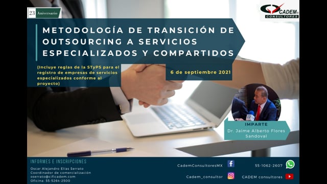 METODOLOGÍA DE TRANSICIÓN DE OUTSOURCING A SERVICIOS ESPECIALIZADOS Y COMPARTIDOS