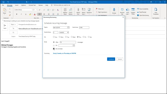 How To Send Recurring Emails In Outlook - The Complete Guide