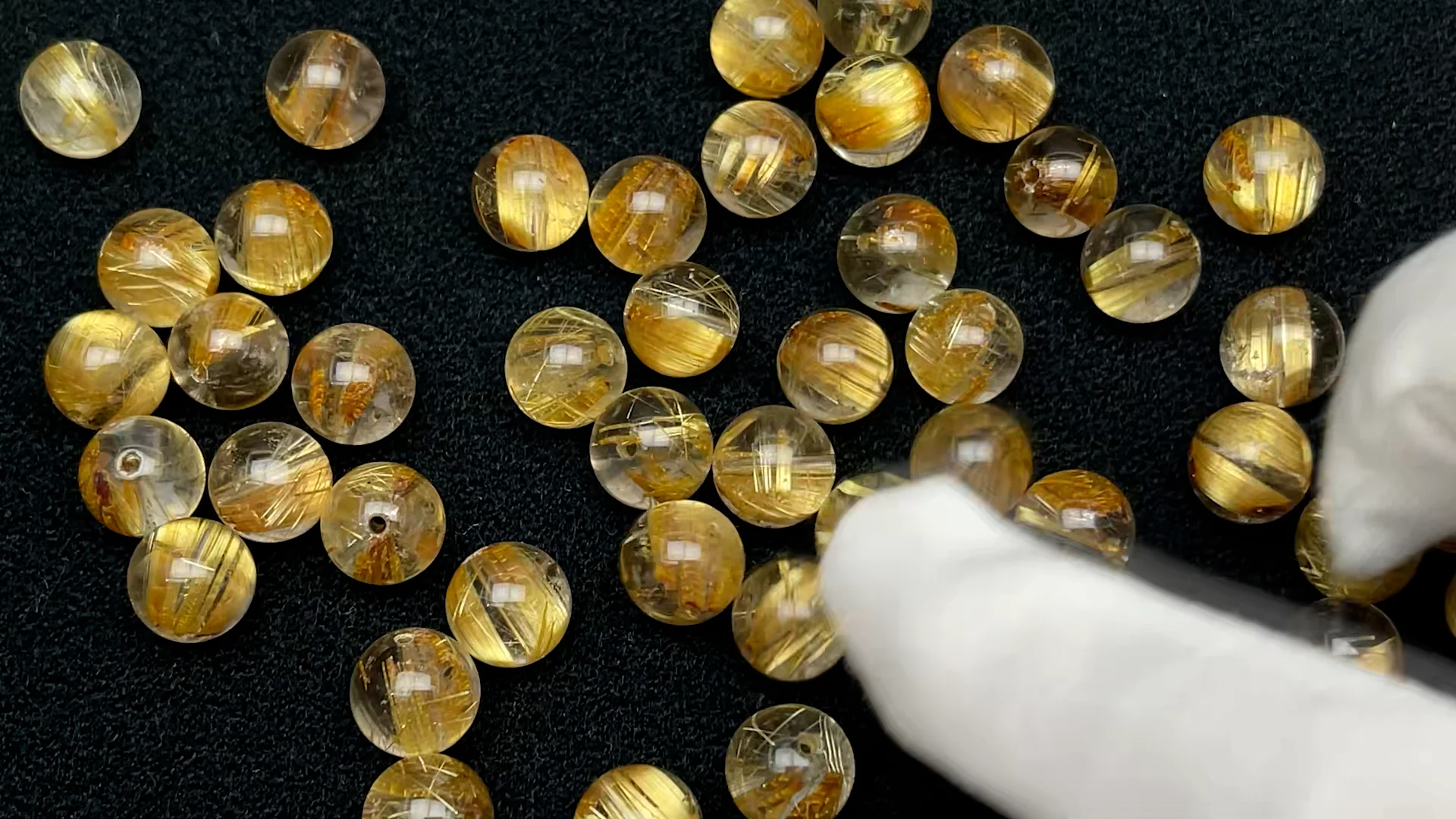 粒販売】ブラジル産 ルチルクォーツ 丸玉 10mm【1粒販売 粒販売】ブラジル産 ルチルクォーツ 丸玉 10mm【1粒販売