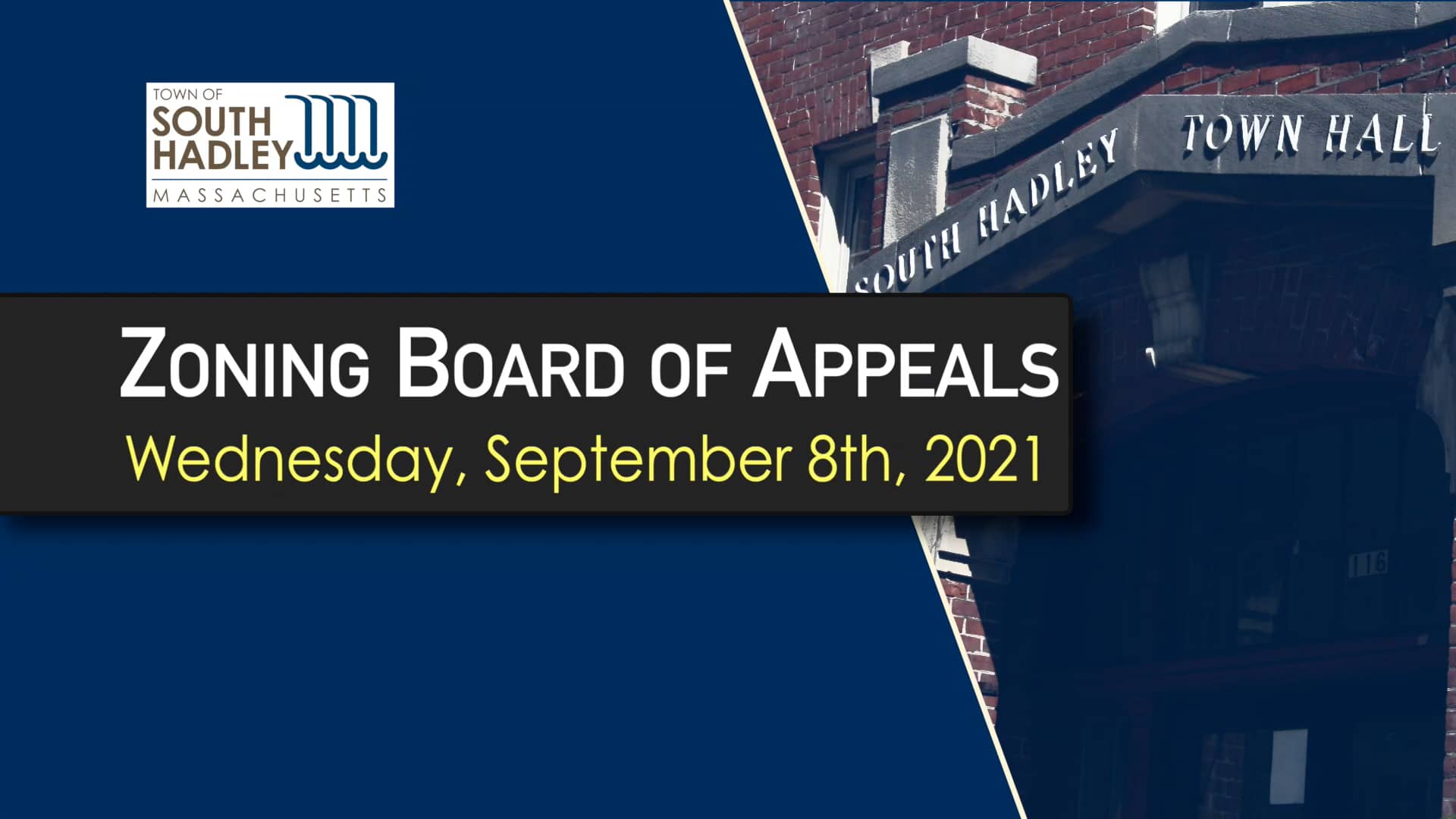 Zoning Board of Appeals 9/8/2021 on Vimeo