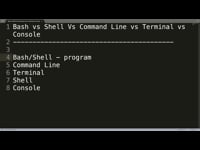 Bash vs Shell vs Command Line vs Terminal
