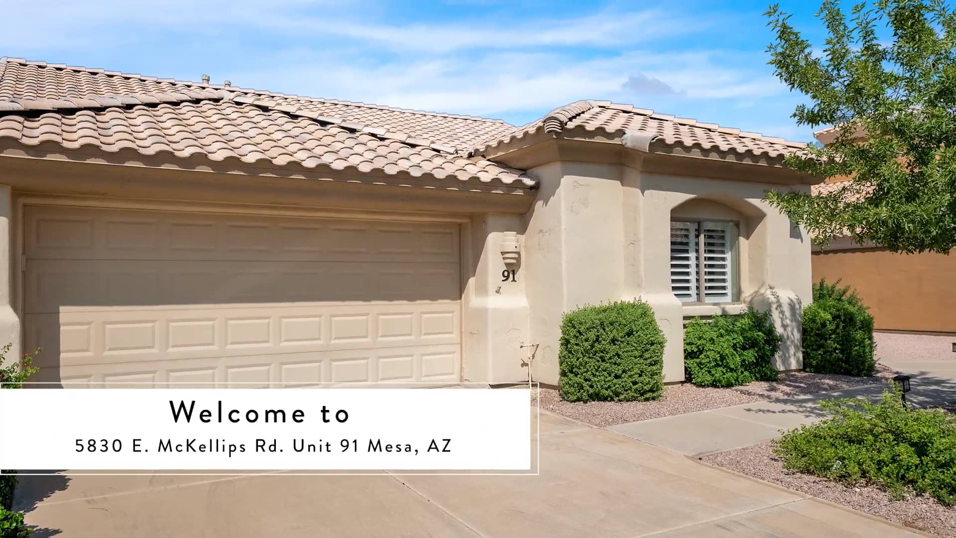 5830 E McKellips Rd Unit 91 Mesa, AZ on Vimeo