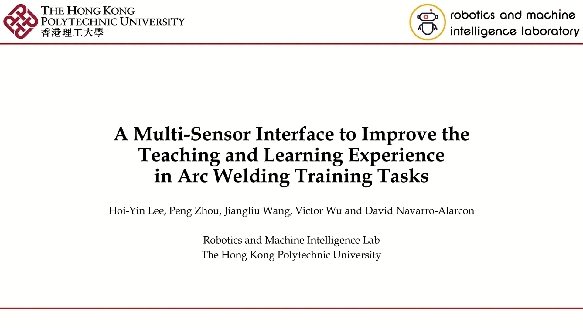 A Multi-Sensor Interface to Improve the Teaching and Learning Experience  in Arc Welding Training Tasks