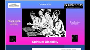 #292 Spiritual Disability