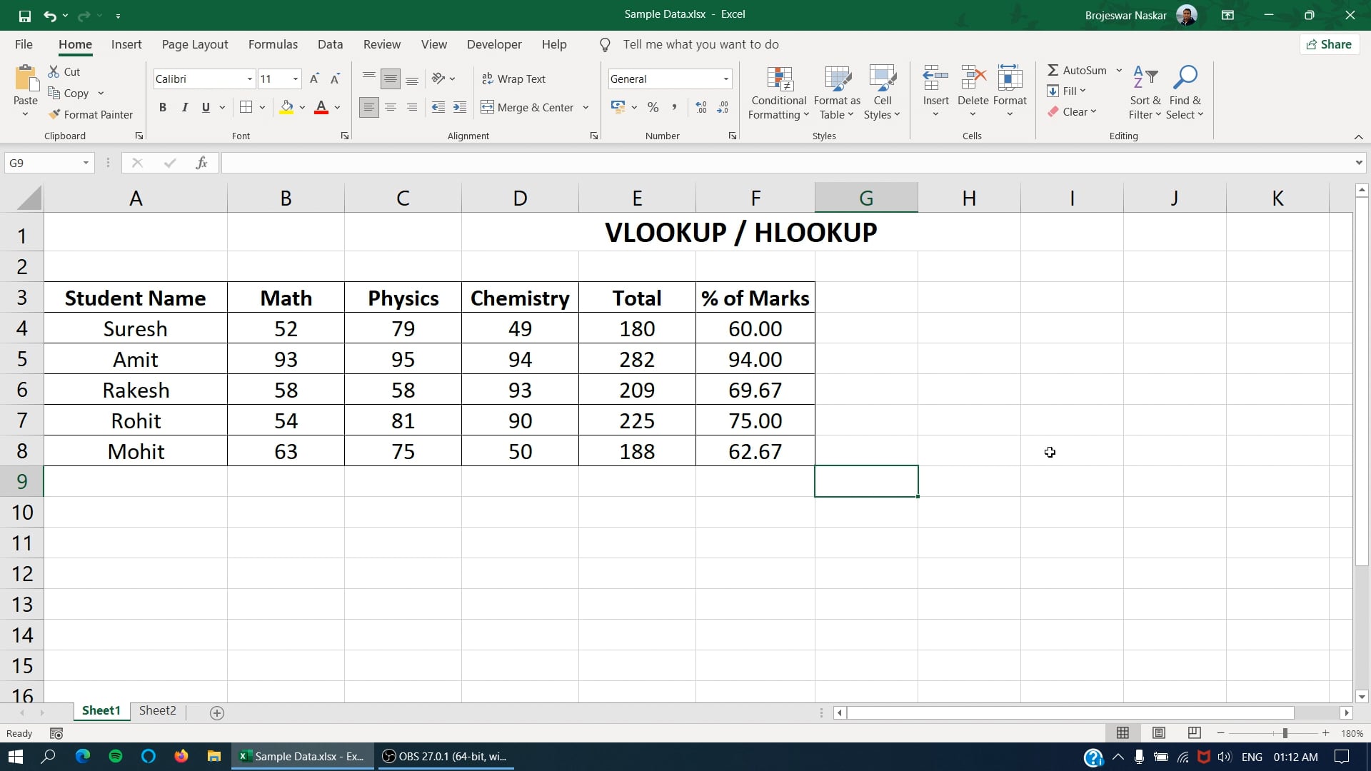Excel: VLOOKUP & HLOOKUP Functions (Part 1)