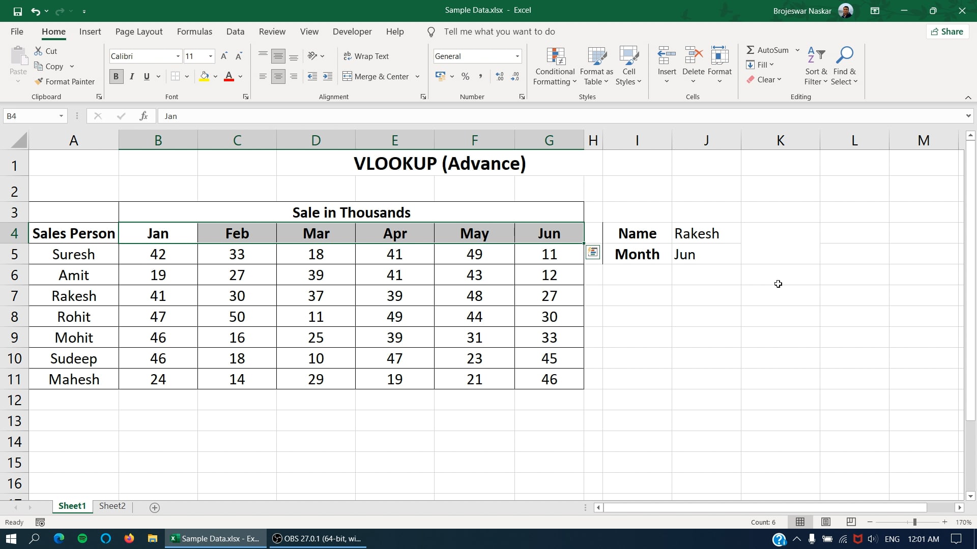 Excel: VLOOKUP & HLOOKUP Functions (Part 2)