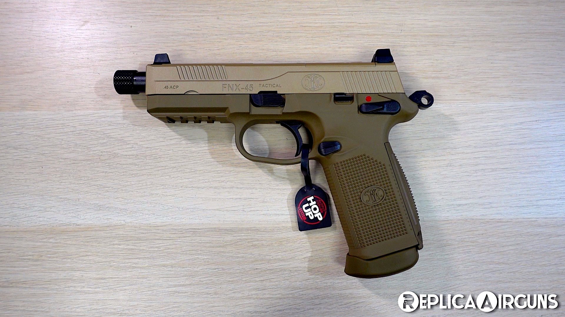 Tokyo Marui FNX-45 Tactical GBB Airsoft Pistol TableTop Review